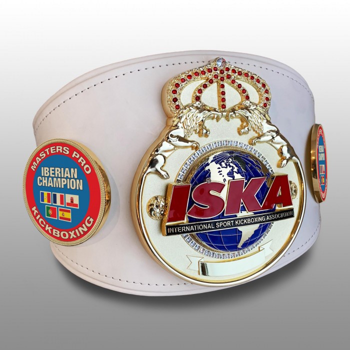 ISKA MASTERS PRO KICKBOXING CONTINENTAL TITLE BELT